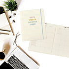 Graphique 2024-2025 Academic Pastel Monthly Desk Planner - 8" x 10"-Double think paper cover and elastic