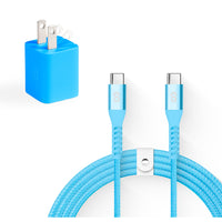 LOGiiX Vibrance USB-C Charging Kit - Turquoise-Colorful & compact charging kit for USB Type-C devices