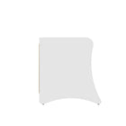 Manhattan Comfort Coney 19.68" Mid-Century Modern Nightstand - White-18.3" L x 19.68" W x 19.68" H