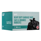Perk Heavy-Duty Garbage Bags, 26" x 32-1/2" - Black - 150 Pack-Pack of 150 bags ensures you have an ample supply for extended use