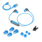 JLab JBuds Pro Wireless Earbuds, Blue/Grey-High-performance titanium drivers