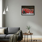 Chicago Blackhawks 2015 Stanley Cup - Framed Canvas - 31" x 22"-Ready to hang - arrives fully assembled