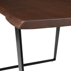 Modway Viggo 60" Live Edge Acacia Wood Acacia Wood Dining Table - Black Walnut-9