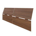 Nexera Panoramic Headboard - Queen Size - Walnut-Not compatible with metal bed frames