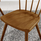 Modway Sutter Wood Dining Side Chair - Walnut - 2 Pack-Non-Marking Foot Caps