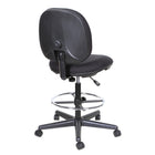TygerClaw Fabric Back Office Stool Chair (TYFC3306)-Heavy duty nylon base with durable multi-surface dual wheel casters