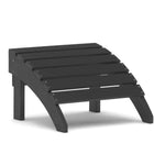 Backyard Lifestyles Footrest - Black-Durable Weather Resistant Polystyrene: HIPS, High Impact Polystyrene.