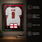 Frameworth Official FIFA World Cup 2026 England Harry Kane Framed Replica Jersey - 25.75" x 33.75"-7