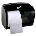 Scott Coreless Standard Roll Toilet Paper Dispenser - 2 Roll Capacity - Black- 11.0" x 7.63" x 6.0"