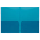 Staples Poly Report Cover - Letter Size - Translucent Blue-80 sheet capacity
