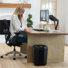 Fellowes Powershred LX70 Cross Cut Shredder-4.8-Gallon Lift-Off Waste Bin: Our 4.8-gallon waste bin eliminate messes by keeping up to 222 sheets contained