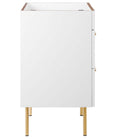 Modway Daybreak 24" Bathroom Vanity Cabinet - White-Non-Marking Foot Caps