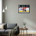 Patrick Kane Chicago Blackhawks Goal Celebration - Framed Canvas - 31" x 22"-Ready to hang - arrives fully assembled