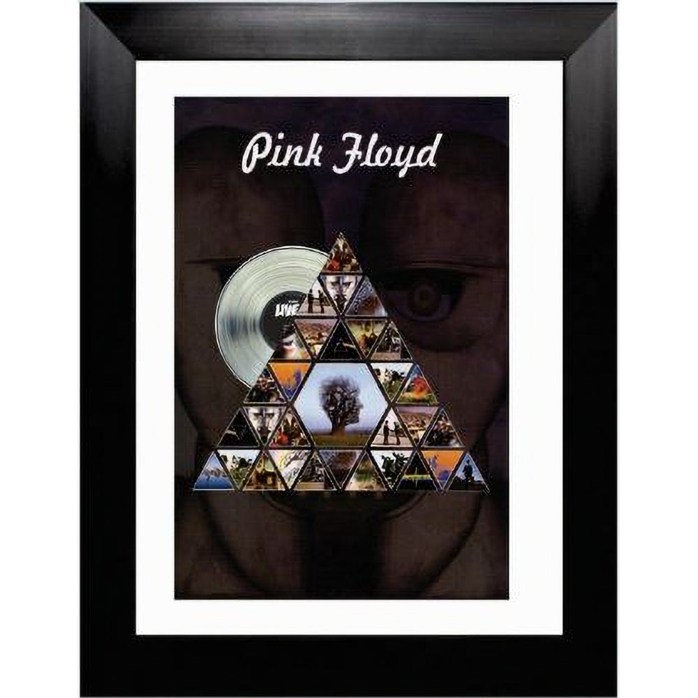 Pink Floyd Prism Discography with Platinum LP - Framed Print - 27