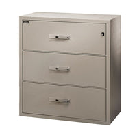 Gardex Classic Fire-Resistant File, 3-Drawer, Lateral, Beige, 42H x 38 3/4W x 23 1/2D (GXGL-403-BE)-UL-certified fire resistant lateral 3-drawer 38 3/4"W, legal and / or letter