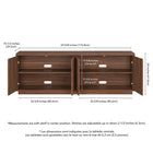 Hudson&Canal Hanson TV Stand for TV's up to 75" - Satin Walnut-8