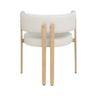 Brassex Brayden Visiting Chair - Set of 2 - Cream-Premium fabric cover