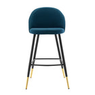 Modway Cordial Fabric Bar Stools - Azure - Set of 2-8