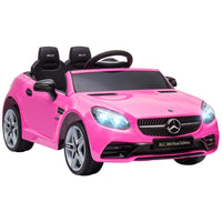 Aosom 12V Mercedes SLC 300 Kids Electric Ride-on Car with Remote Control - Pink-A remote control is included for parental control 
