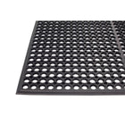 Edgewood Competitor Series Light Open Top Anti-Fatigue Mat - 3' W x 5' L x 9/16" D - Black-Natural Rubber