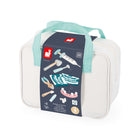 Janod Dentist Toy 9-Piece Set-Comes with x-ray cards to check your patient's teeth.