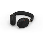 Jabra Evolve3 75 MS USB-C PAD-It operates wirelessly via Bluetooth 5.3 with dual connectivity and offers an extended wireless range of up to 100ft for flexible movement during calls