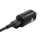 Scosche USB-C Power Delivery Mini Car Charger - Black-30 Watt Mini Charger: Enjoy charging speeds up to 4 times faster than conventional 5W USB cell phone car chargers, with our super fast Scosche 30W USB-C car charger