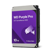 Western Digital Purple Surveillance 3.5" Hard Disk Drive - 10 TB-Engineered for 24/7 Surveillance Systems: Purpose-built to support up to 64 HD cameras, ensuring reliable performance in always-on security environments