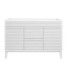Modway Render 48" Double Sink Compatible Bathroom Vanity Cabinet - White-Mid-Century Modern Vanity