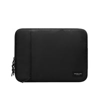 Gaston Luga Dash Cushioned Laptop Case - 13"/14" - Black-Eco-friendly recycled polyester