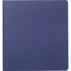 Staples Standard Binder with Label Holder and D-Rings - 1-1/2" - Blue-Pages lie flat with back-mounted rings