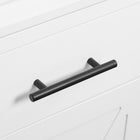Kleankin Freestanding Bathroom Cabinet with 3-Tier Shelf, Cupboard & Drawer - White-Anti-tipping design ensures your safety  