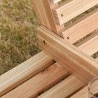 Outsunny 2 to 3 Seater Porch Swing with Foldable Table-The painted surface that is water resistant   
