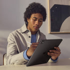 Apple iPad Pro 11" - Ultra Retina XDR Display - Wi-Fi - M4 Chip - 256 GB - Silver-iPad Pro features a landscape 12MP Ultra Wide front camera that supports Center Stage for videoconferencing or epic Portrait mode selfies. The 12MP Wide back camera with adaptive True Tone flash is great for capturing photos or 4K video with ProRes support. Four studio-quality microphones and a four-speaker audio system provide rich audio. and AR experiences are enhanced with the LiDAR Scanner to capture a depth map of any spa
