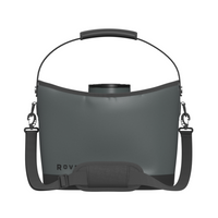 RovR KeepR Beverage Tote Caddy with Ice Bucket and Shoulder Strap - Charcoal-Vacuum-insulated IceR bucket with lid keeps up to 3.5 lbs of ice for up to 48 hours