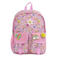 Jump Patch Pal Backpack - Pink-Bonus 3 velcro patches included