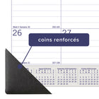 Blueline 13 Months Monthly Academic Desk Pad - July to July - 22" L x 17" W - Bilingual-Perforated, top-bound tear-off sheets