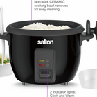 Salton Automatic 10 Cup Rice Cooker & Steamer-Automatic - switches from ‘cook’ to ‘warm’ when cooking is complete