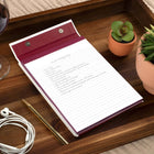 Mead West Village Flip Up Journal - 8" H x 6" W - 80 Sheets-Micro perforation at top under header strip and gum glued under header