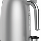 Salton NuRetro Digital 1.7 L Kettle - Metallic Silver- Auto shut-off at 100°C/212°F and when no water is detected for added safety and peace of mind. 