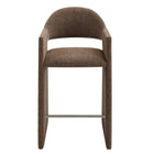 Modway Talia 41" Upholstered Fabric Bar Stool - Mocha-Arrives Fully Assembled
