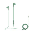 Basic Tech Wired In Earbuds with Volume Control And Mic - Sage-Comfortable