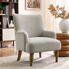 Modway Ellington Fabric Upholstered Accent Armchair - Linen-Fixed Seat Cushion