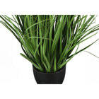 Monarch Specialties 23" Artificial Indoor Grass - Table - Black Pot-No assembly required: product dimensions: 22 in. L x 22 in. W x 22.5 in. H