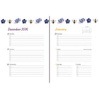 High Note 2027 Monthly Softcover Planner - 7-3/4" x 9-3/4" - Garden Bee - English-Full-month overview grids & full-week calendar spreads 
