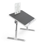 ShoppingAll Adjustable Portable Foldable Lap Desk with Tablet Slot and Drawer - Black-Convenient Storage: Features a side drawer to neatly store your accessories, along with a detachable and movable device ledge.