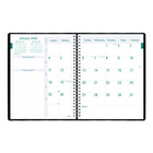 Blueline 2026 Timanager 13-Month 5-Day Weekly/Monthly Planner - 11" x 8-1/2" - Black - English-Twin-wire binding with soft Castillan vinyl jacket