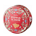 Nyakers Swedish Gingerbread Hearts Cookies in Red Tin - 400 g-Baked to a traditional Swedish recipe and flavoured with ginger, cloves and cinnamon to be enjoyed with a coffee or a cup of herbal tea