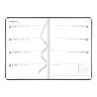 Letts 2026 Conscious Weekly/Monthly Planner with Embossed Cover - 8-1/4" x 5-5/6" - Slate - Multilingual-Semi-flexible, soft-touch cover with an embossed design