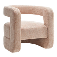Modway Jaylin Upholstered Chenille Accent Chair - Blush-Chenille Upholstery